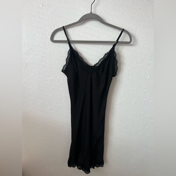 Out From Under Black Slip Dress - Picture 2 of 2